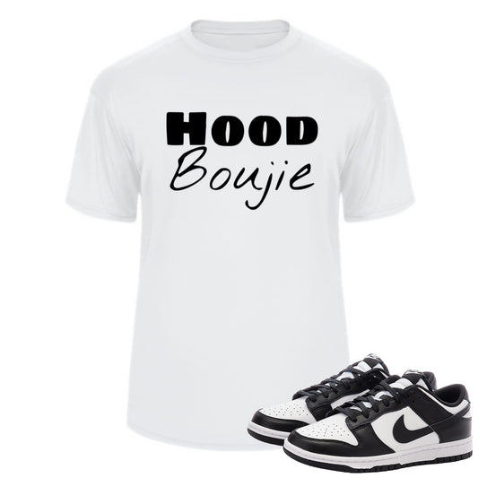 Mens Short Sleeve T-shirt to Match Air Jordan Retro or Panda Dunks Sneakers -Crewneck