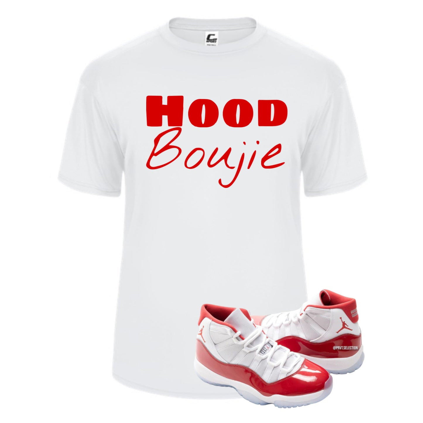 Hood Boujie Tshirt to Match Retro Jordans or any Stylish Sneaker Perfect