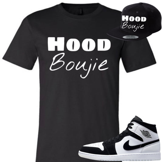 Hood Boujie -Men’s Short Sleeve Black T-shirt