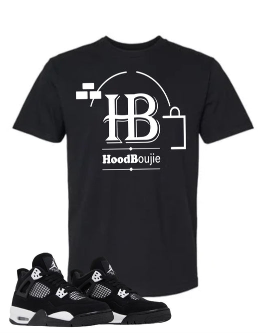 Hood Boujie : Black/ White Chosen 1 Tshirt