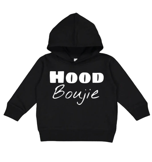 Kids Black Hoodie to Match Jordan Retro Sneakers, Hip Hop Fashion Toddler Hoodie