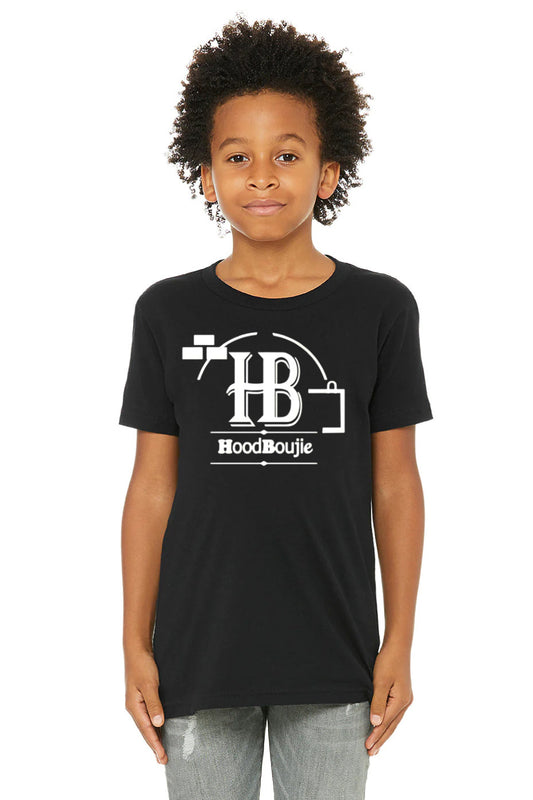 Hood Boujie- Kids Black Tshirt, Youth Tshirt, Toddler Tshirt, Black Tee