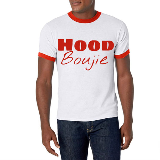 Hood Boujie -Red Ringer Unisex T-shirt