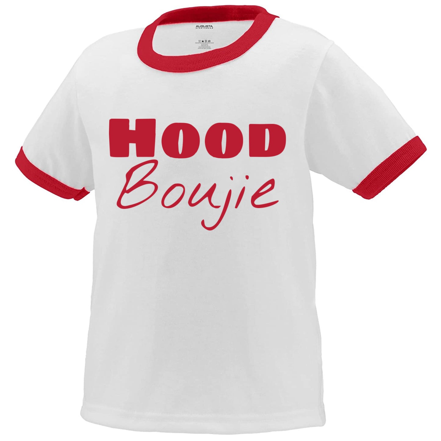 Hood Boujie -Red Ringer Unisex T-shirt